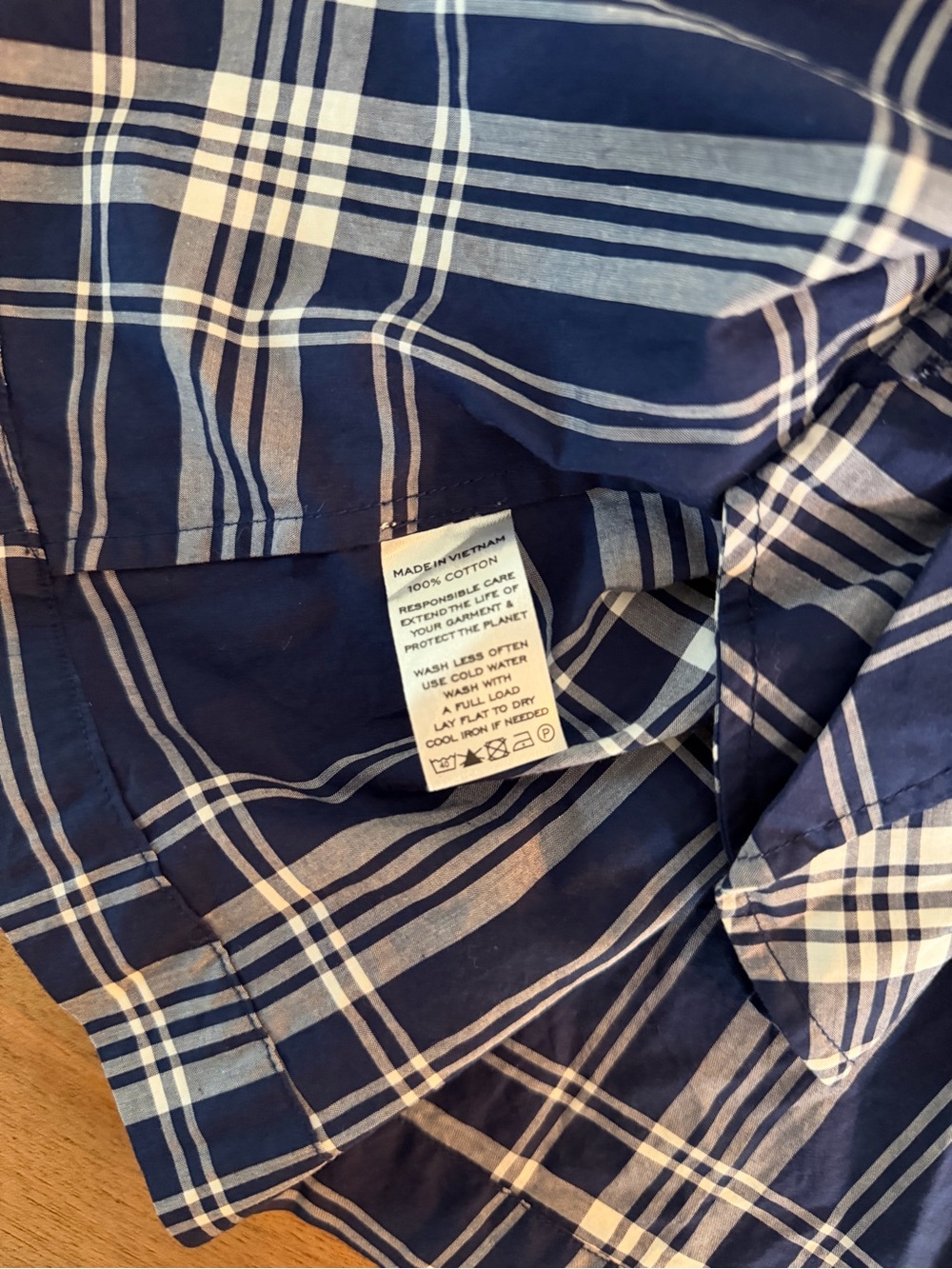 Blue Plaid Smocked Puff Sleeve Nap Dress Cottagecore Picnic Dress Size S - Picture 4 of 9
